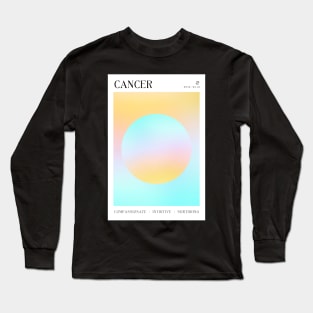 Cancer Zodiac Aura Long Sleeve T-Shirt